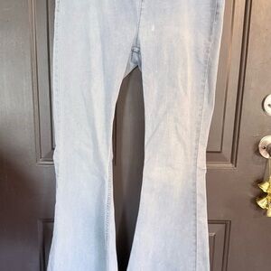 We The Free Sky Blue Flare Jeans